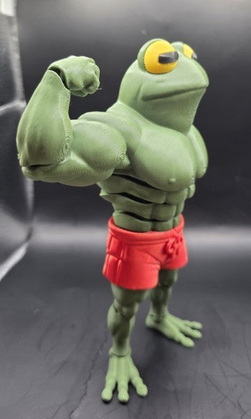 Flexing Gym Frog Figure