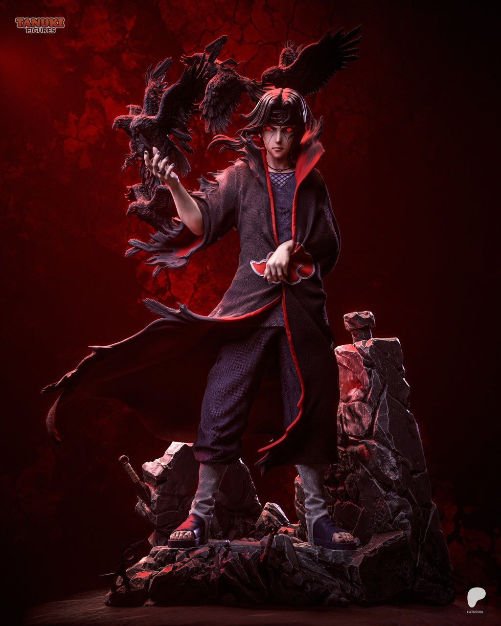 Itachi (Naruto) 3D Printed Garage Kit Figure