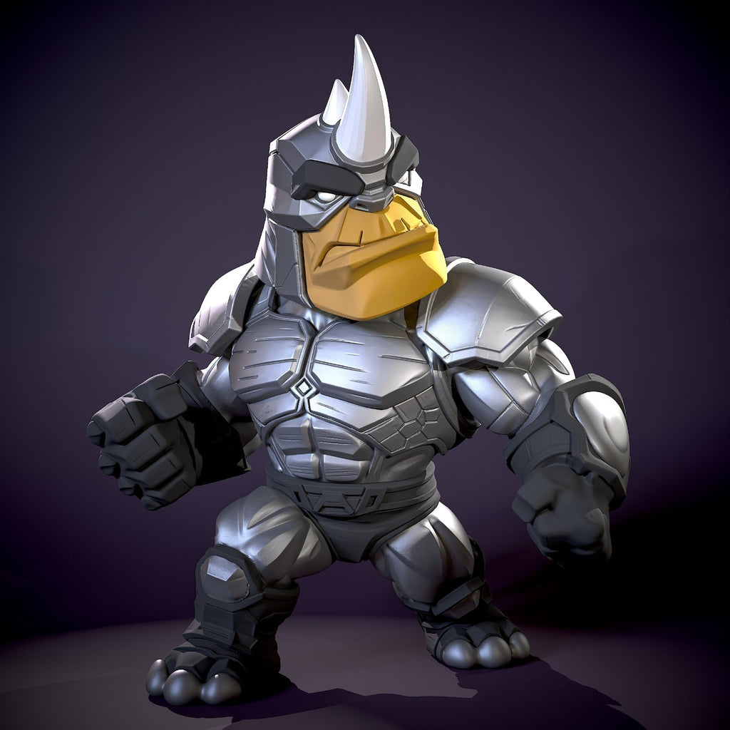 Rhino Marvel Fan Art Figure Full Colour 3D Printed Statue