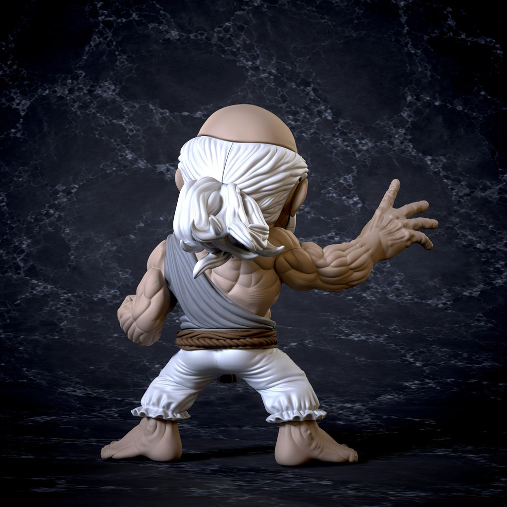 Gouken Street Fighter Fan Art Figure Full Colour 3D Printed Statue