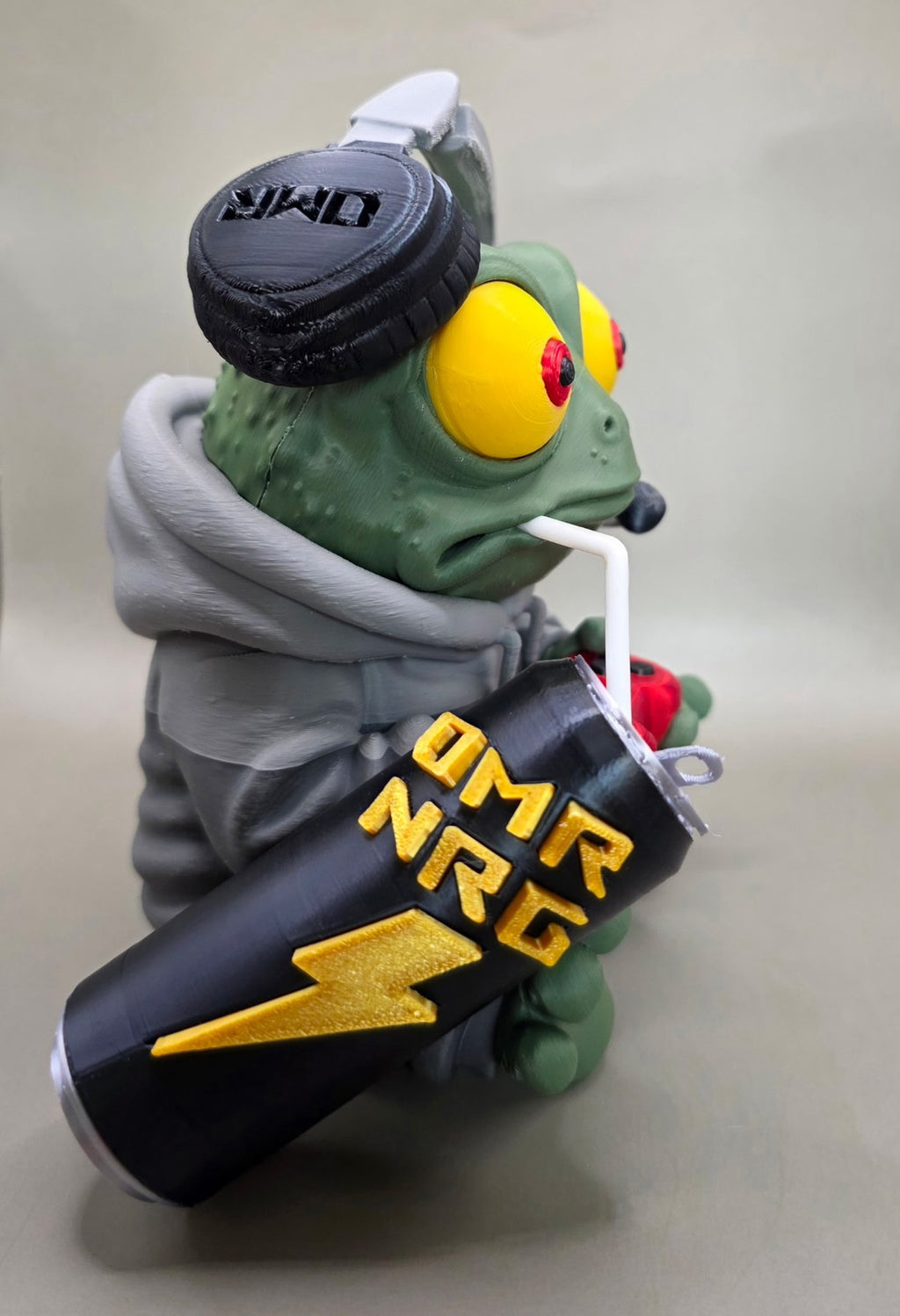 Tired Gamer Frog Figure