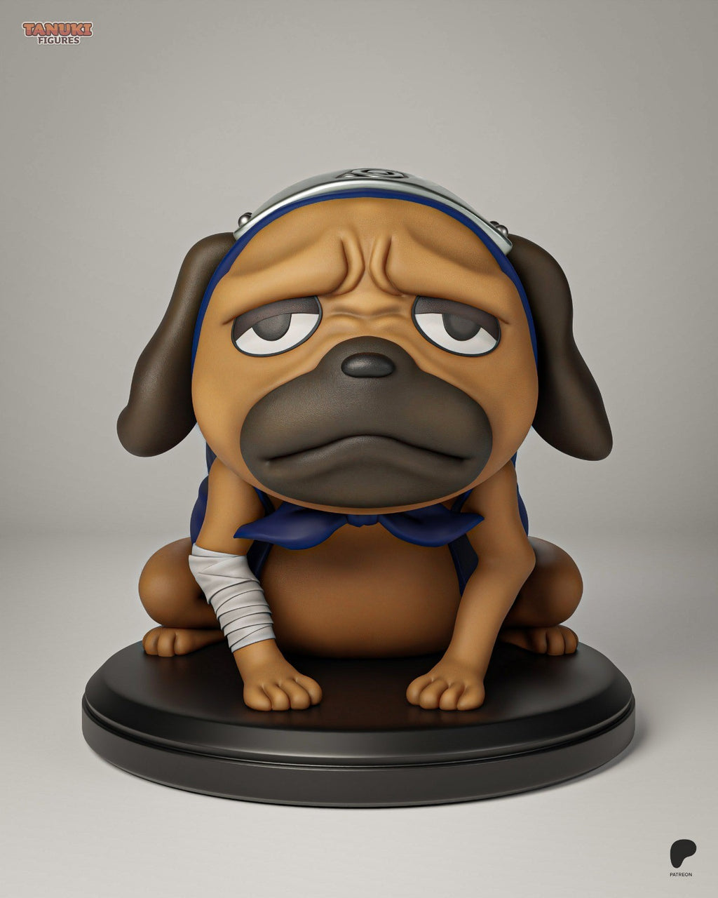 Pakkun (Naruto) 3D Printed Garage Kit Figure