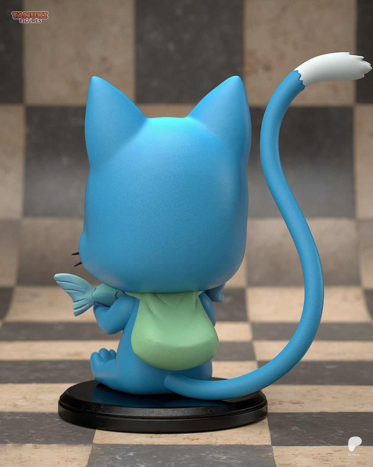 Happy (Fairy Tail) 3D Printed Garage Kit Figure