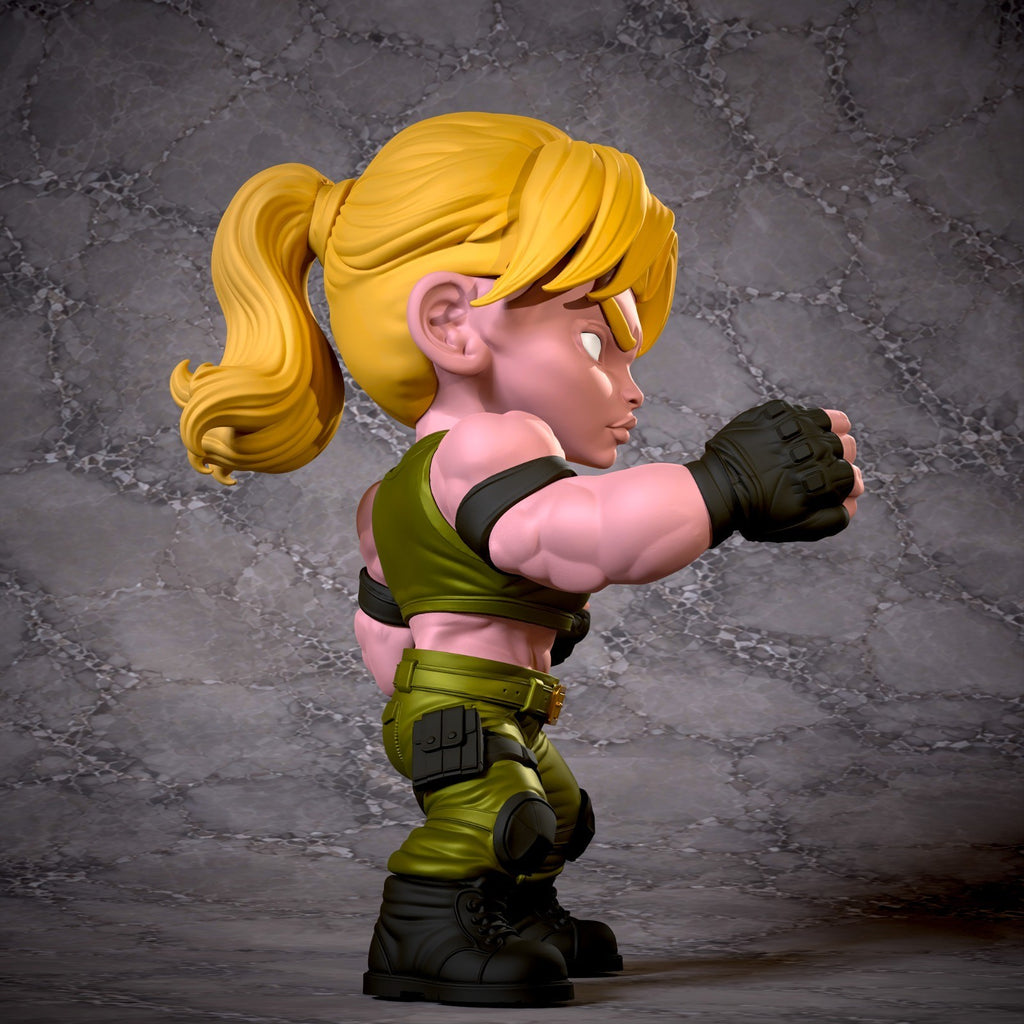 Sonya Blade Mortal Kombat Fan Art Figure Full Colour 3D Printed Statue