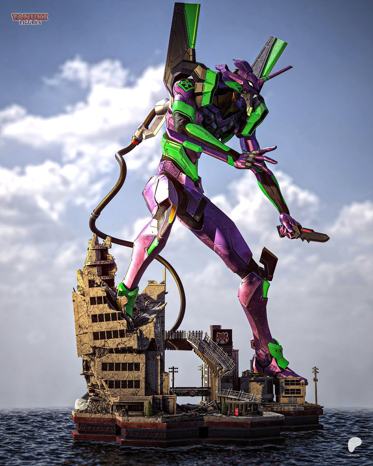 Eva 01 (Neon Genesis Evangelion) 3D Printed Garage Kit Figure