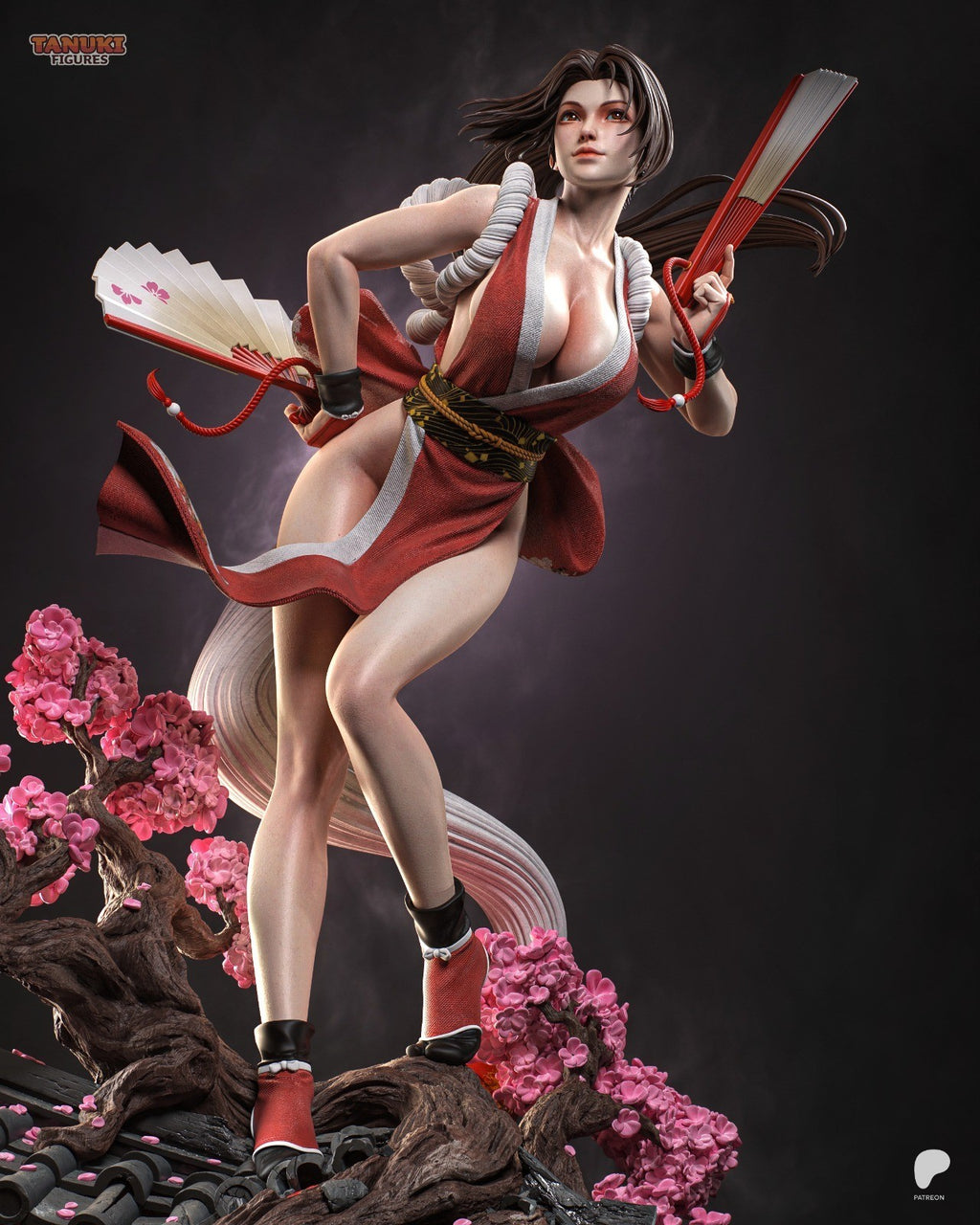 Mai Shiranui (King of Fighters) 3D Printed Garage Kit Figure