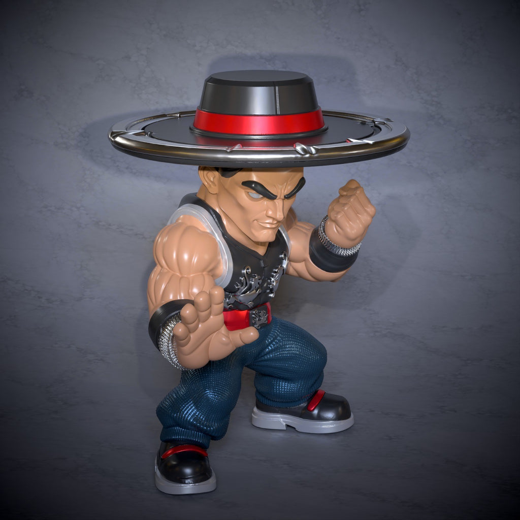 Kung Lao Mortal Kombat Fan Art Figure Full Colour 3D Printed Statue