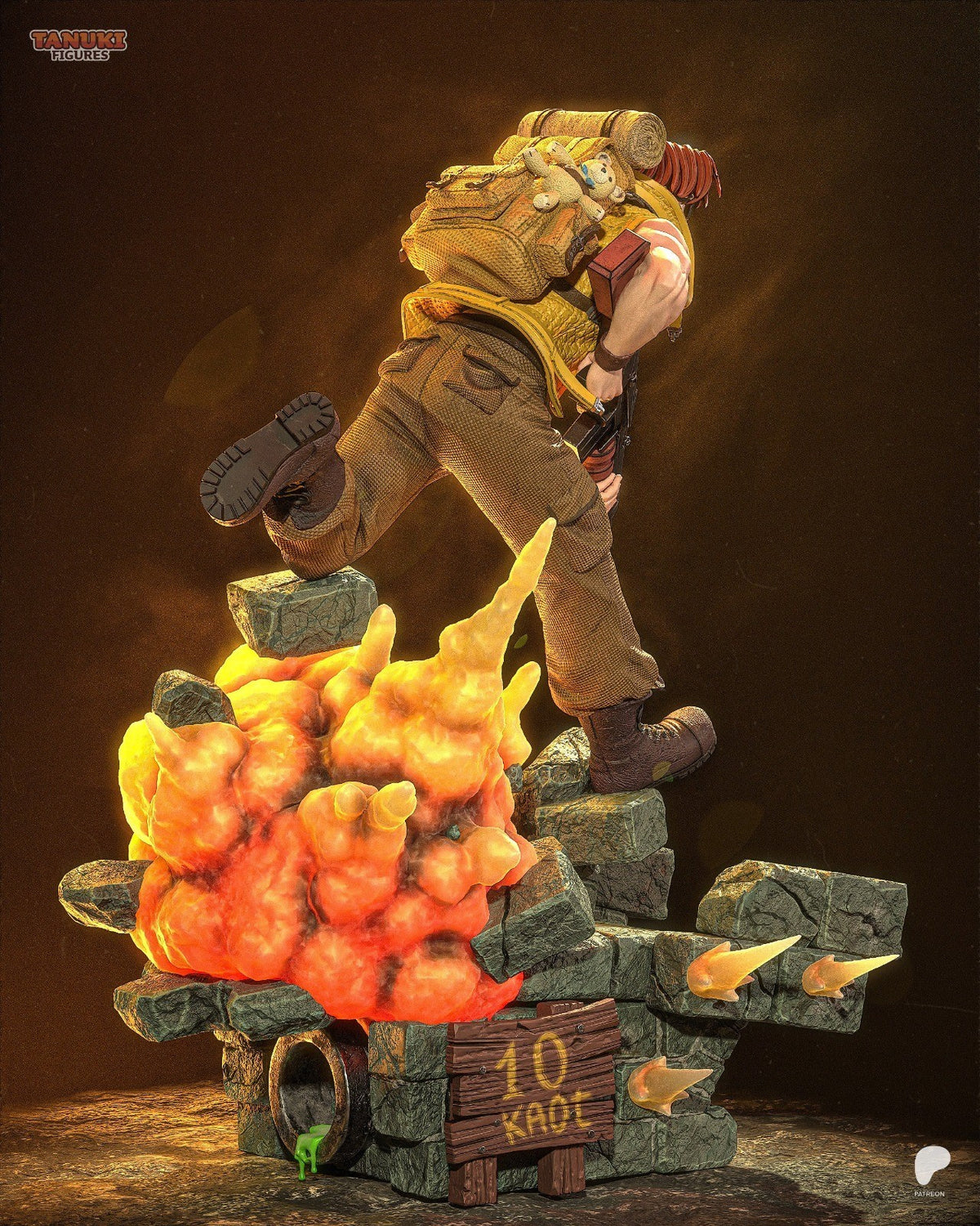 Tarma Roving (Metal Slug) 3D Printed Garage Kit Figure