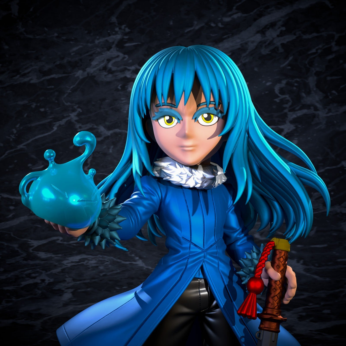 Rimuru Tempest Tensura Slime Fan Art Figure Full Colour 3D Printed Statue