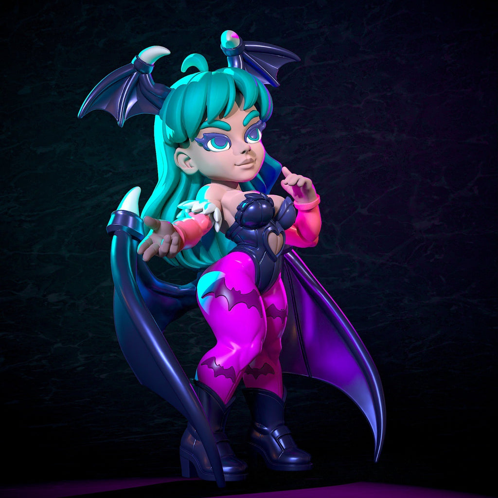 Morrigan Aensland Darkstalkers Fan Art Figure Full Colour 3D Printed Statue