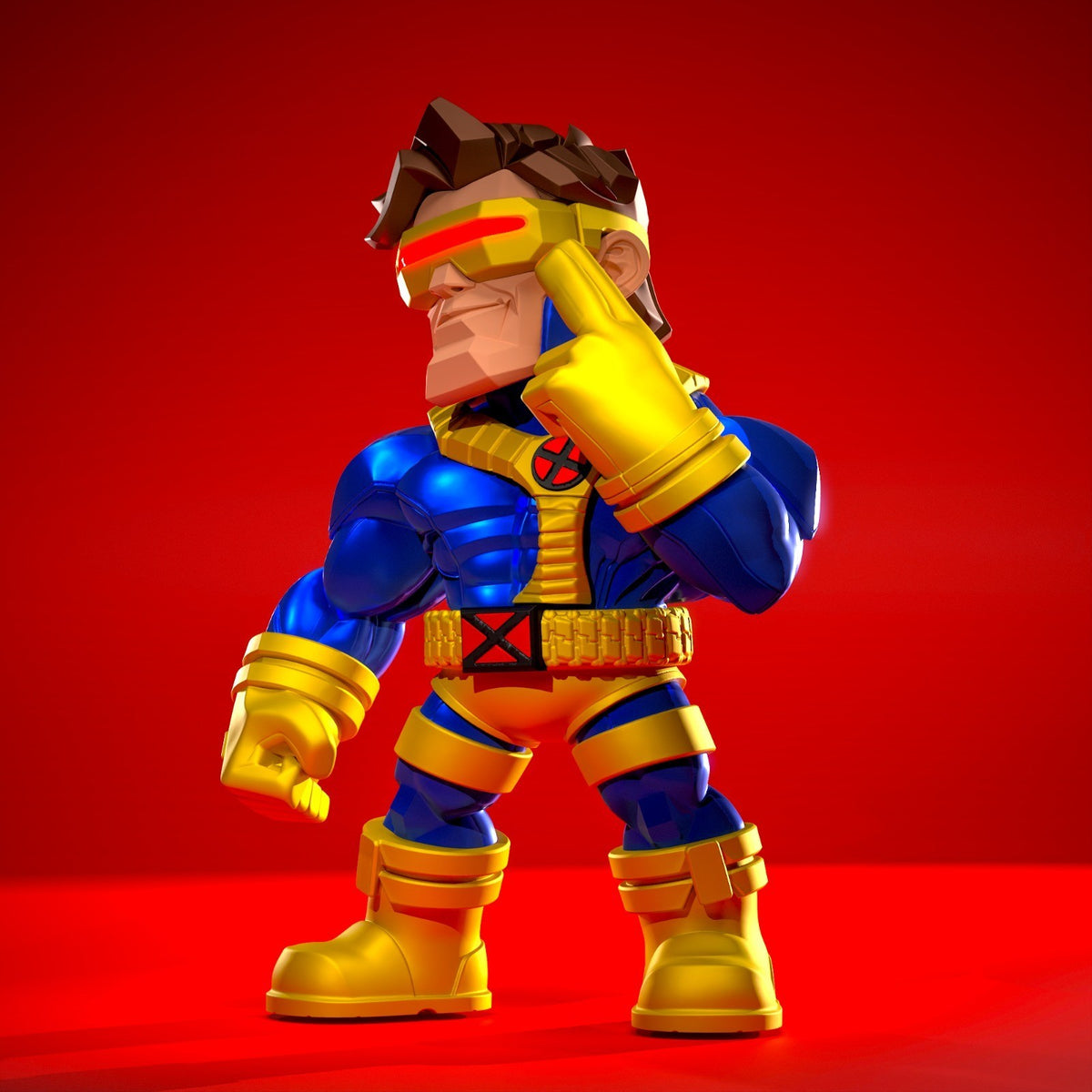 Cyclops Marvel Fan Art Figure Full Colour 3D Printed Statue
