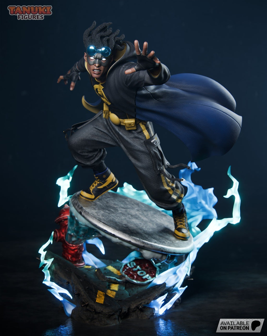 Static Shock (DC) 3D Printed Garage Kit Figure