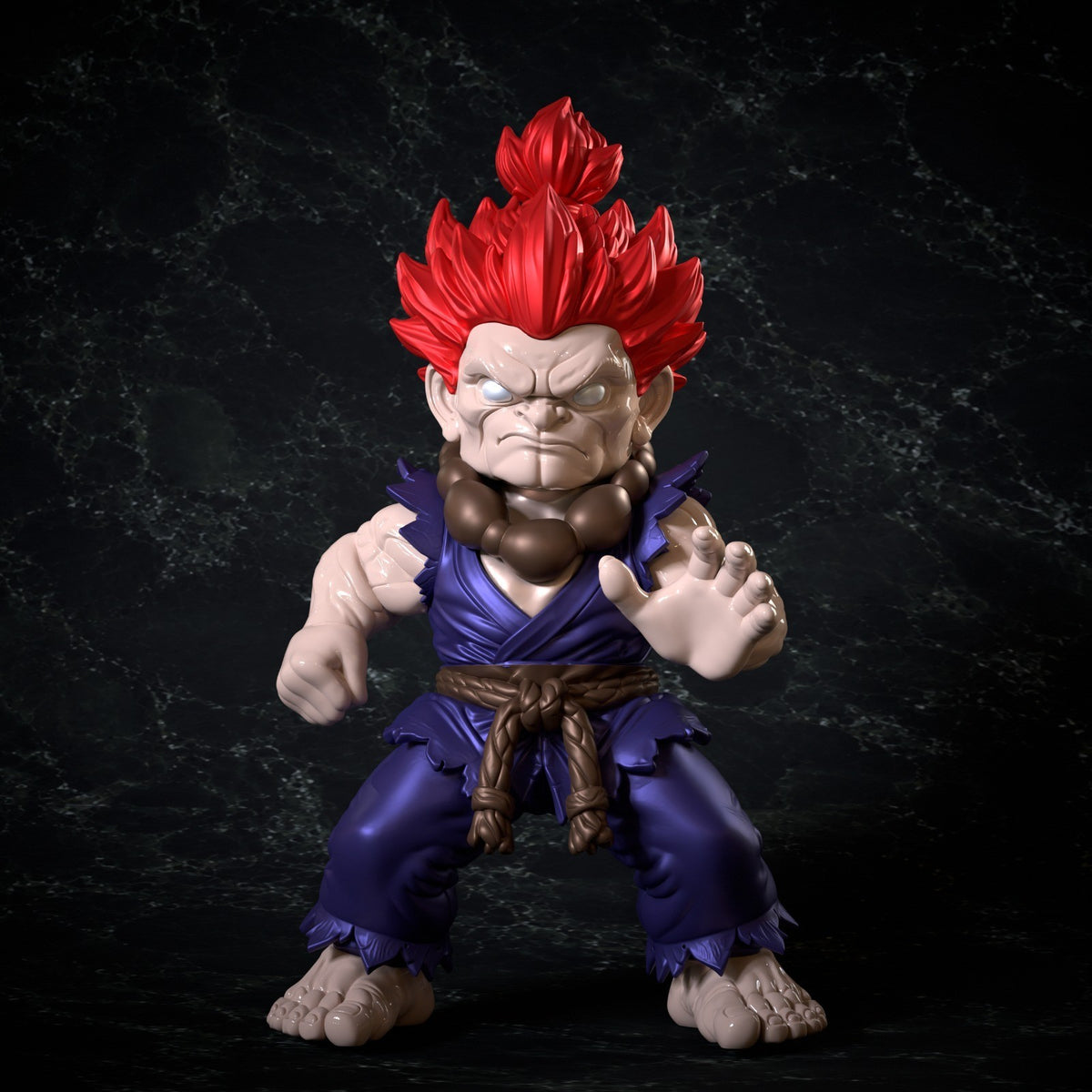 Akuma Street Fighter Fan Art Figure Full Colour 3D Printed Statue