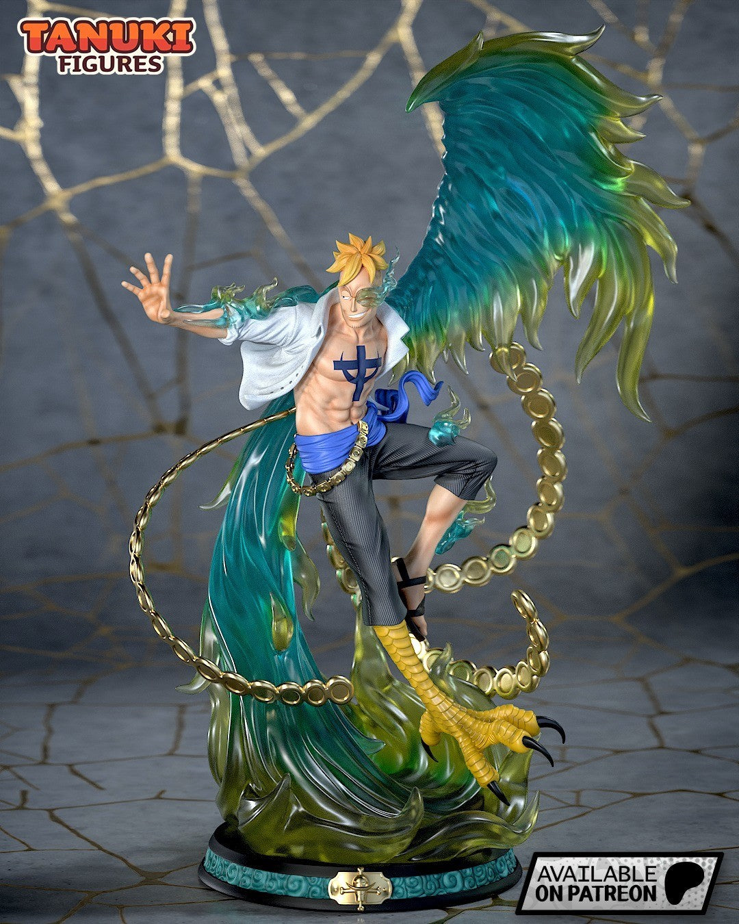 Marco (One Piece) 3D Printed Garage Kit Figure