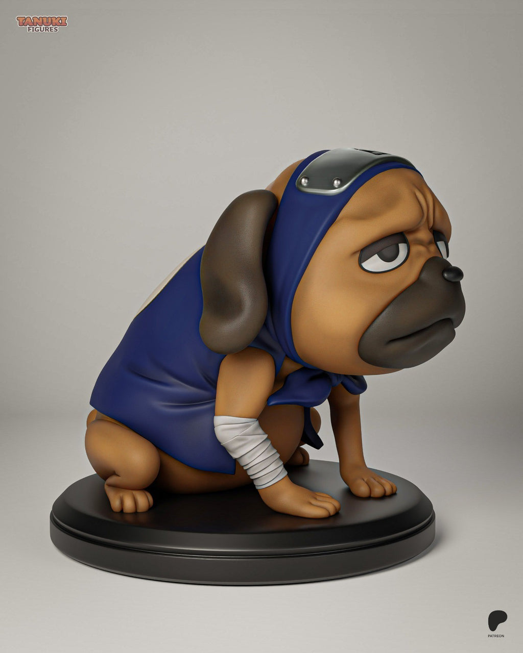 Pakkun (Naruto) 3D Printed Garage Kit Figure