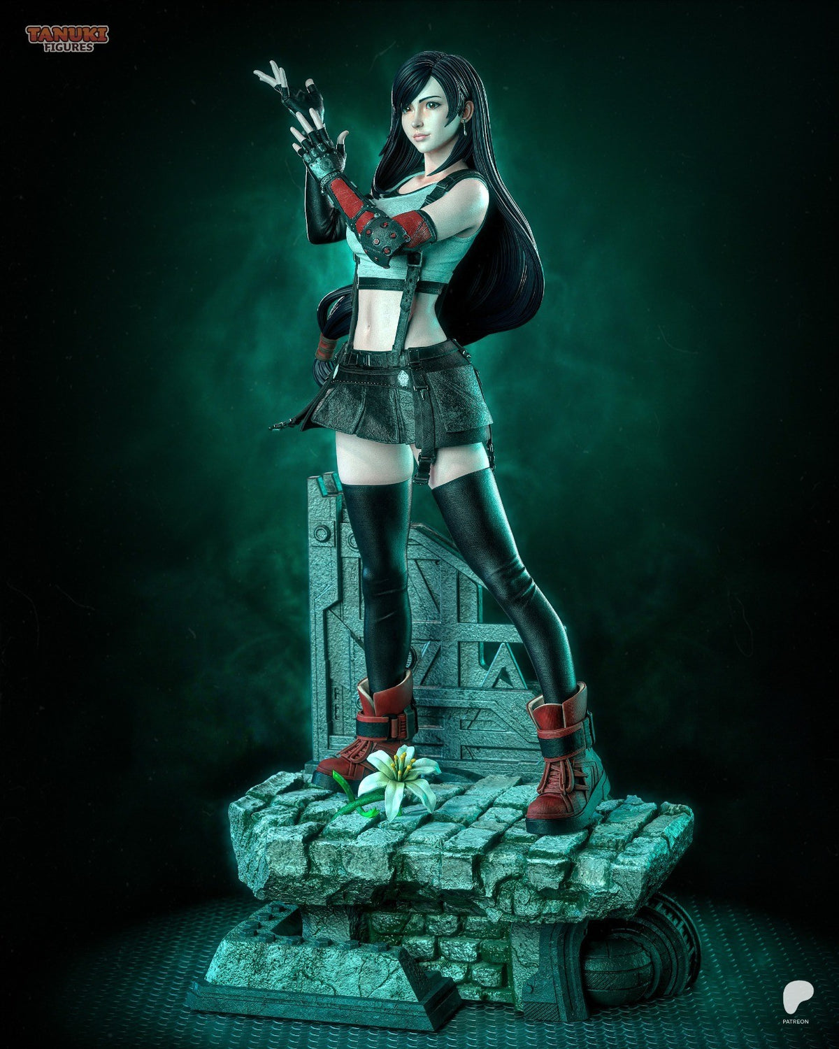 Tifa (Final Fantasy VII) 3D Printed Garage Kit Figure