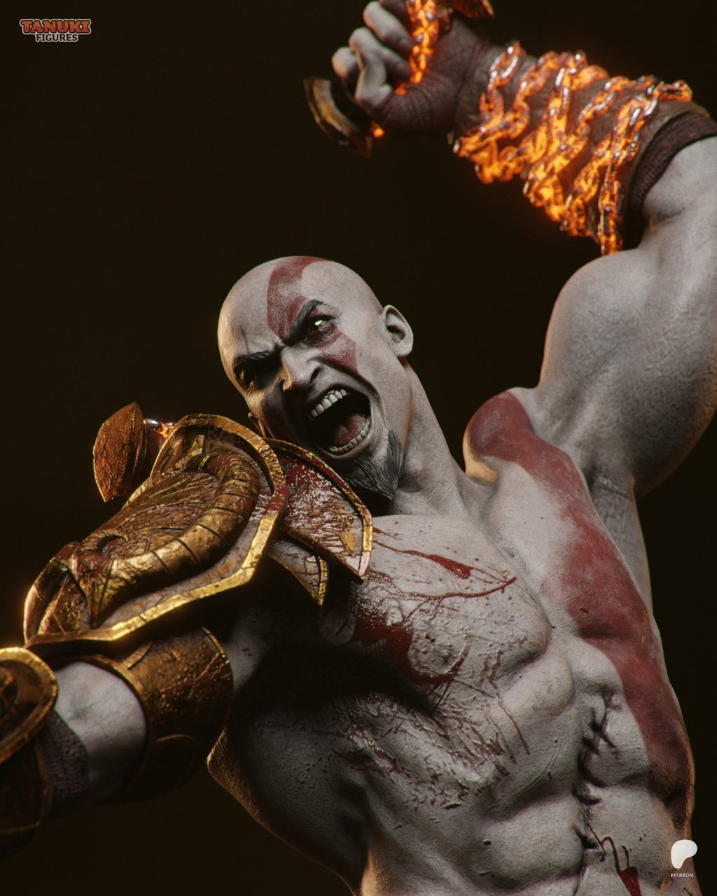 Kratos V2 (God of War) 3D Printed Garage Kit Figure