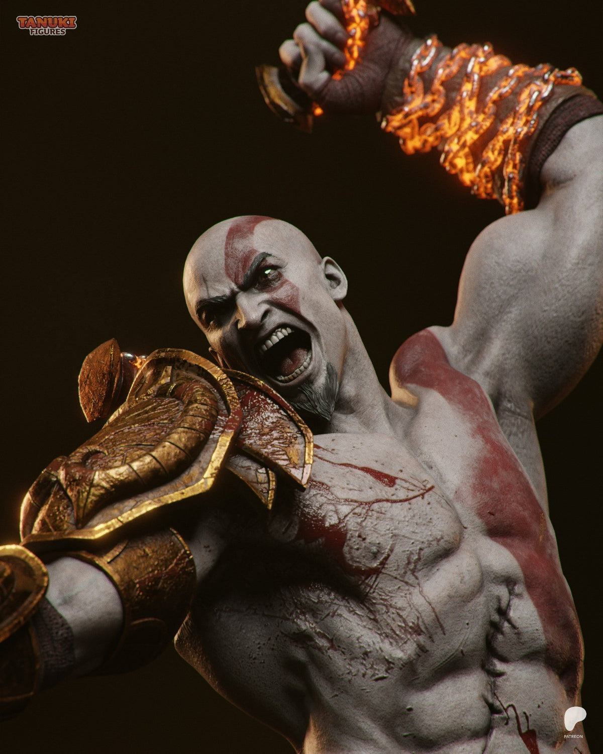 Kratos V2 (God of War) 3D Printed Garage Kit Figure