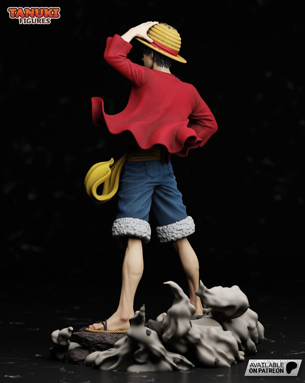 Luffy (One Piece) 3D Printed Garage Kit Figure