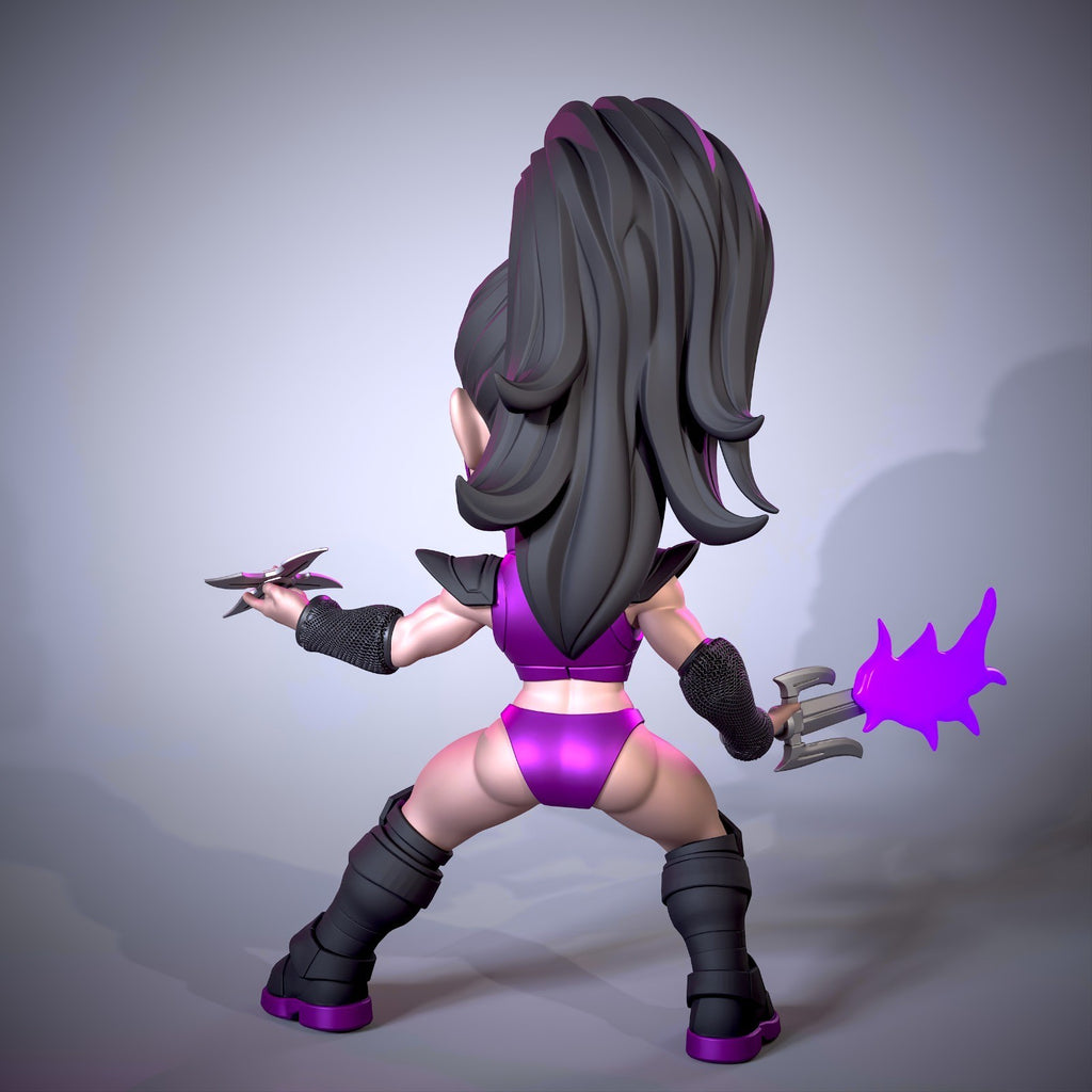 Mileena Mortal Kombat Fan Art Figure Full Colour 3D Printed Statue