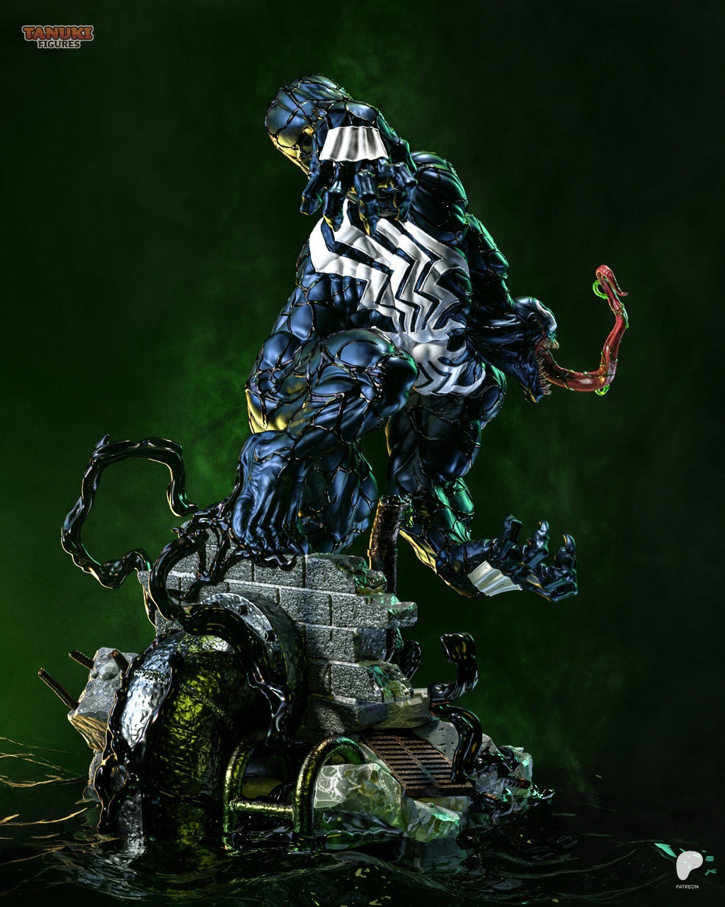 Venom (Spider-Man) 3D Printed Garage Kit Figure