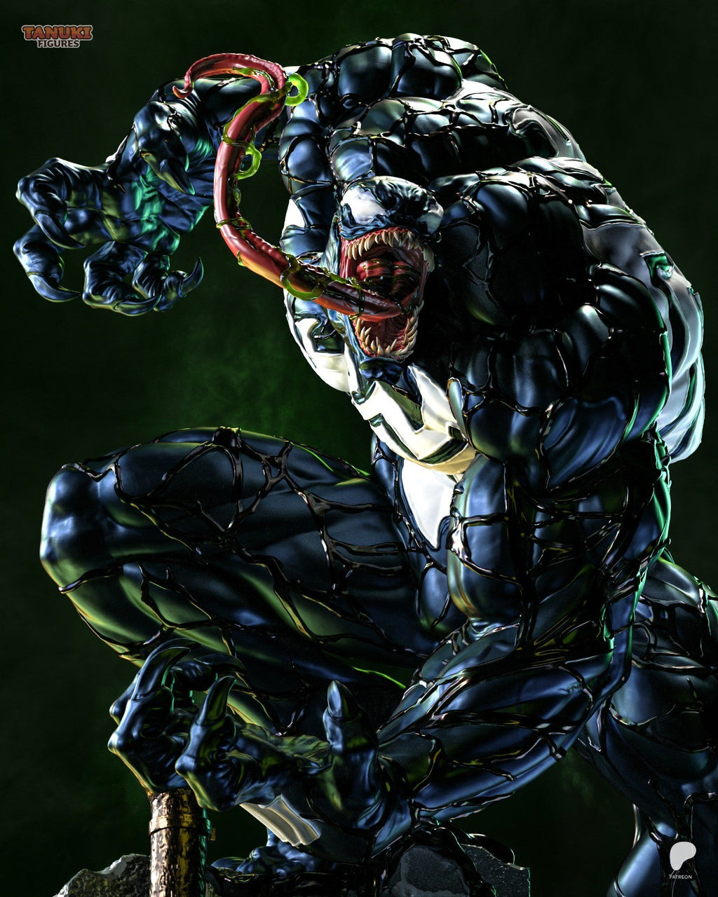 Venom (Spider-Man) 3D Printed Garage Kit Figure