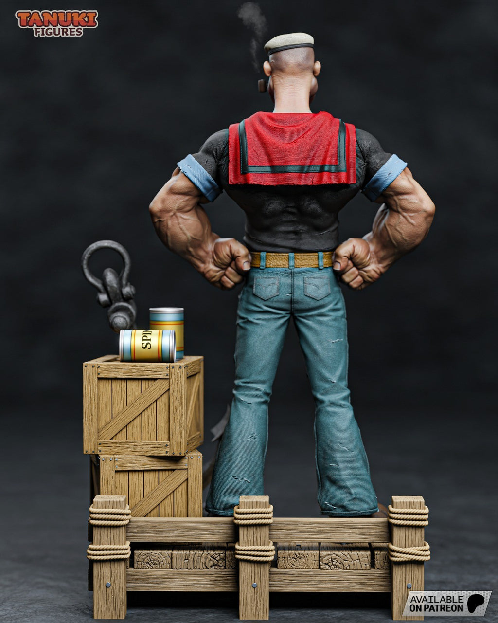 Popeye 3D Printed Garage Kit Figure