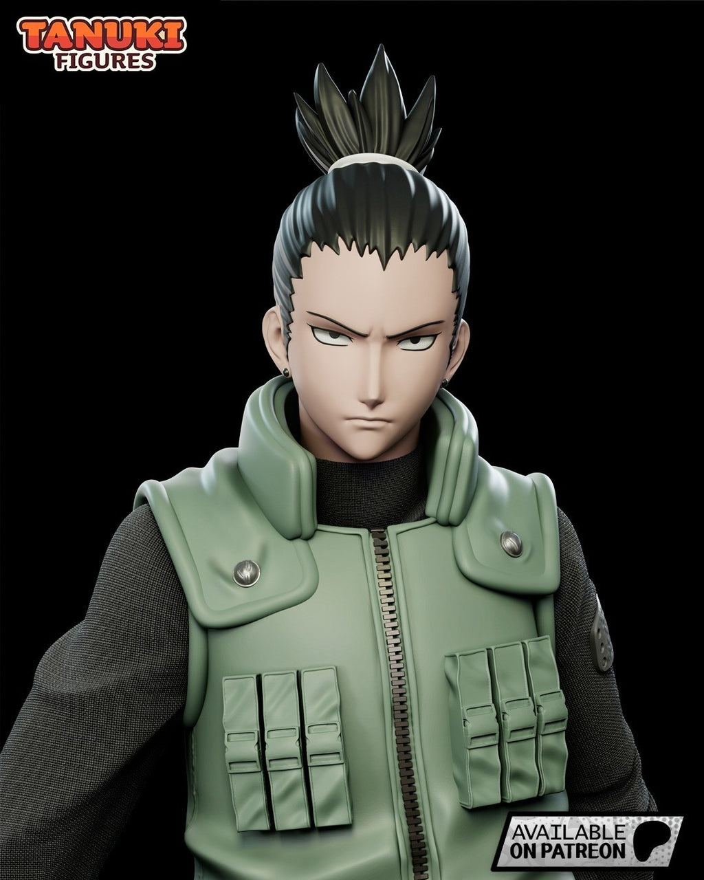 Shikamaru Nara (Naruto) 3D Printed Garage Kit Figure