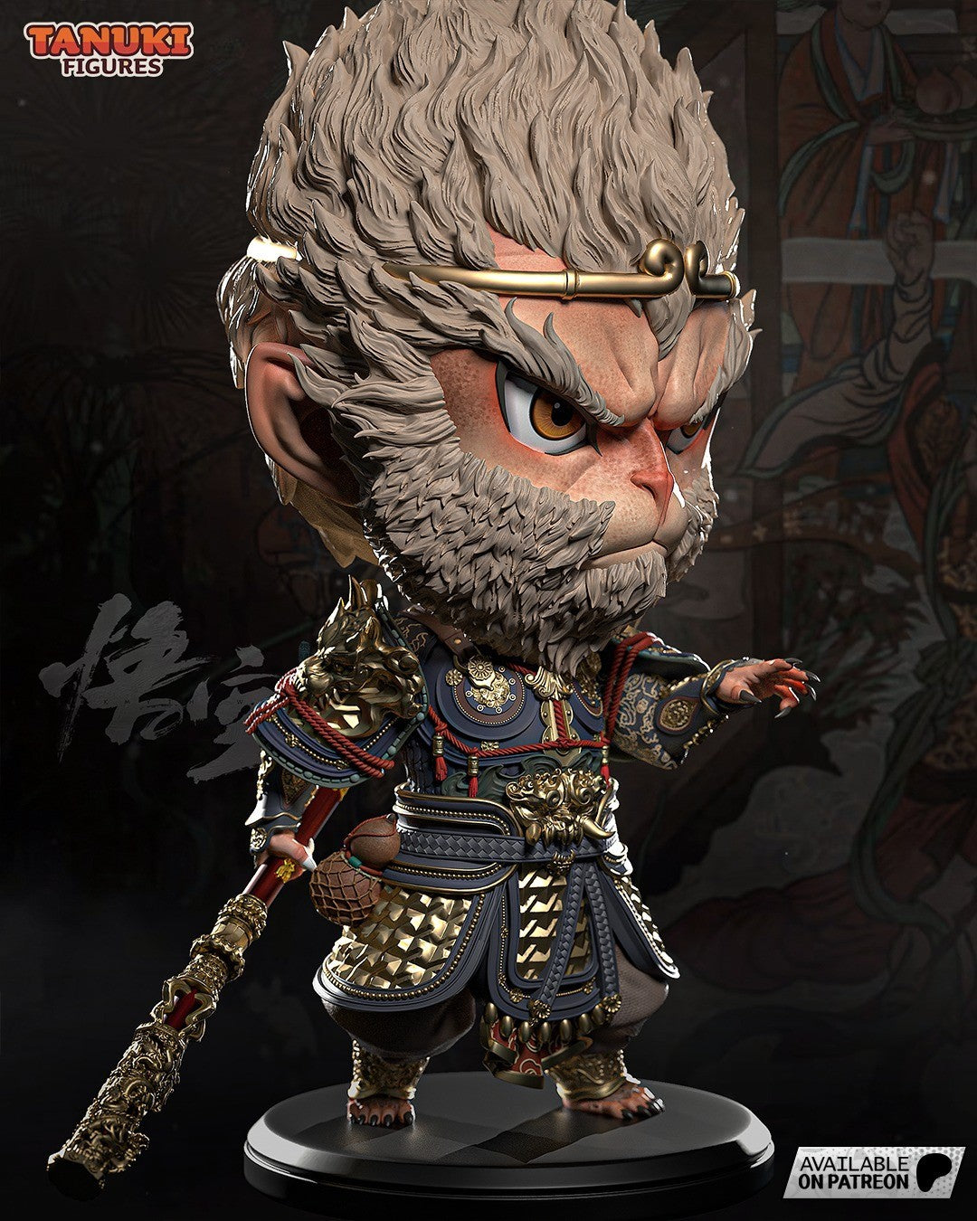 Wukong Chibi (Black Myth) 3D Printed Garage Kit Figure
