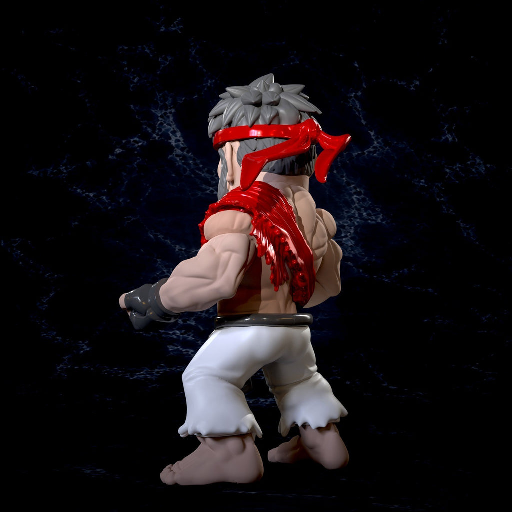 Ryu SF6 Street Fighter Fan Art Figure Full Colour 3D Printed Statue