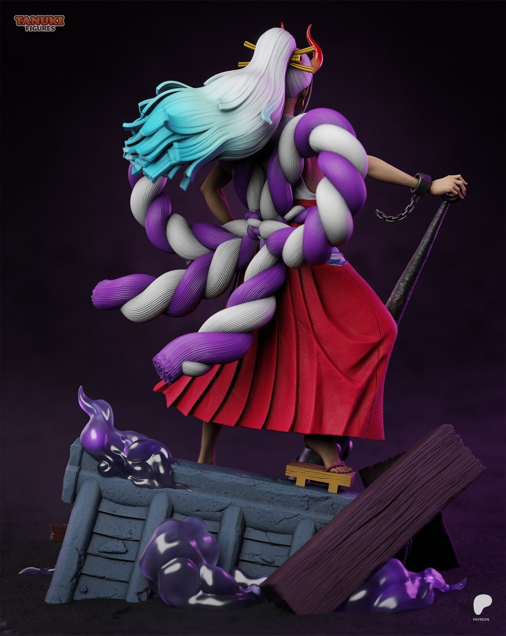 Yamato (One Piece) 3D Printed Garage Kit Figure