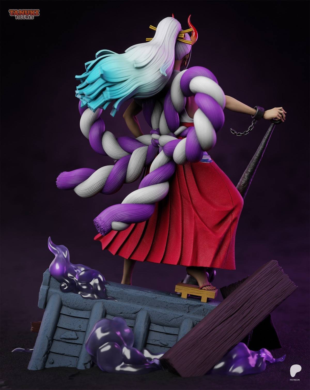 Yamato (One Piece) 3D Printed Garage Kit Figure