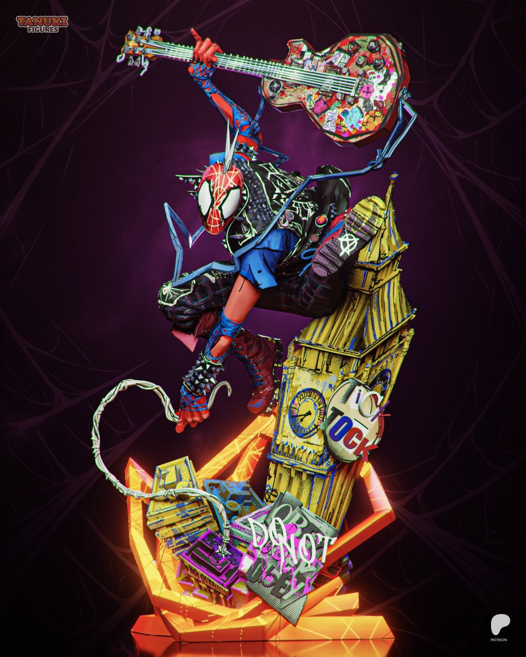 Spider-Punk (Marvel) 3D Printed Garage Kit Figure