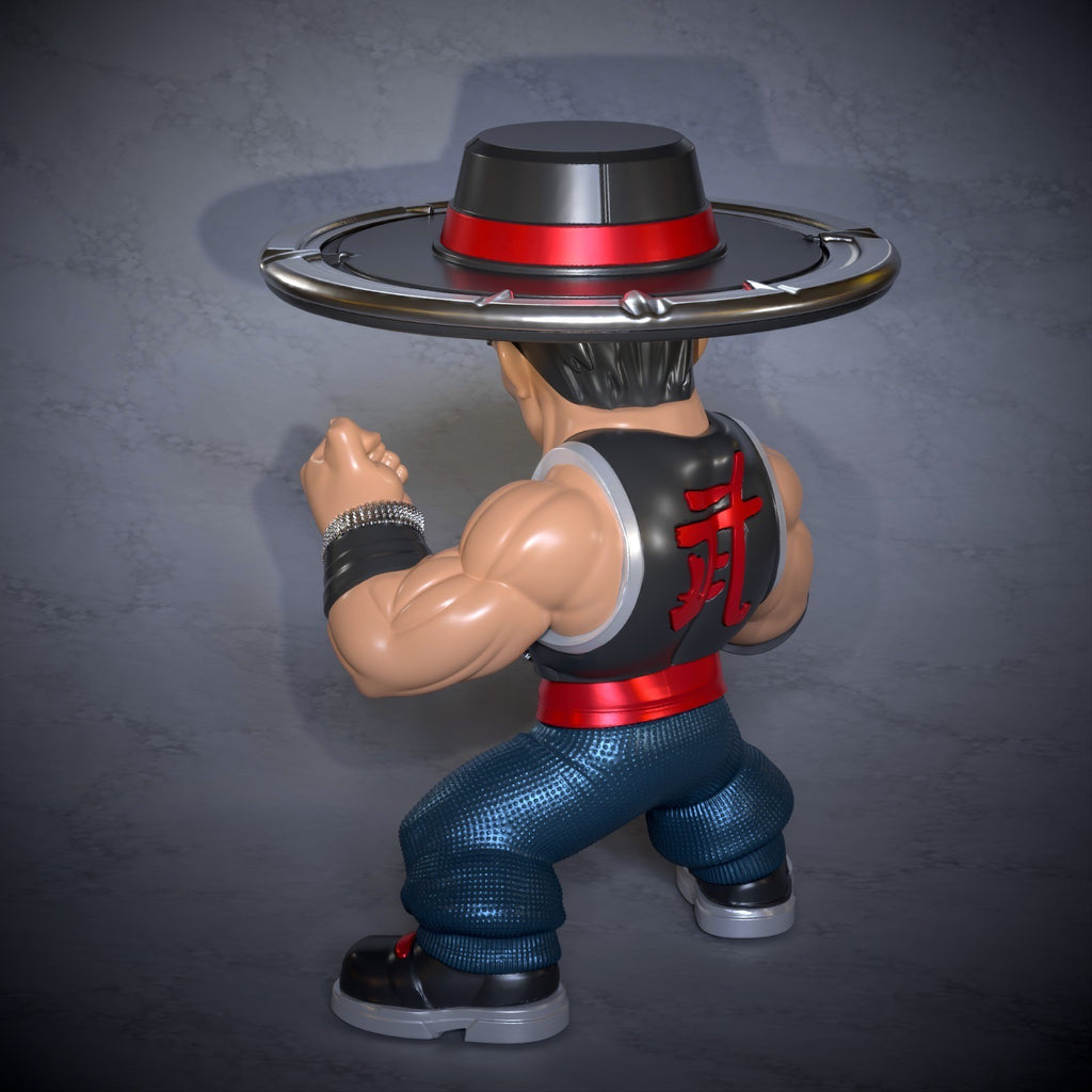 Kung Lao Mortal Kombat Fan Art Figure Full Colour 3D Printed Statue
