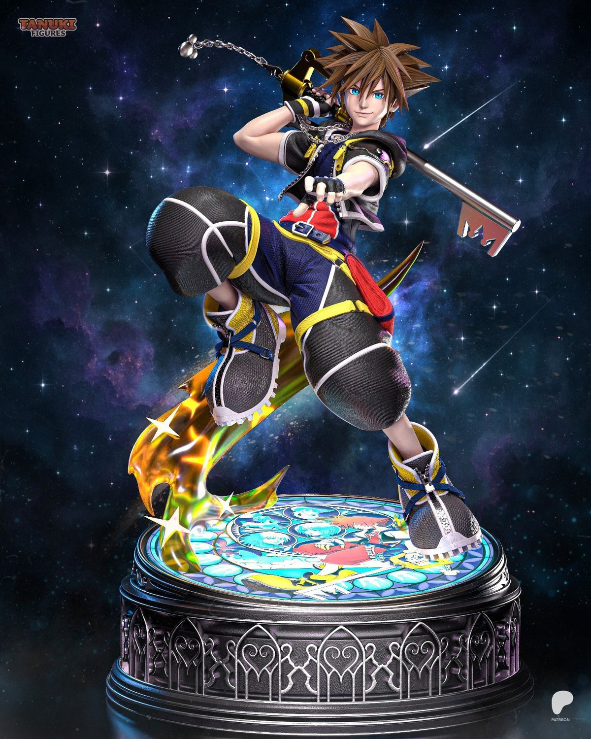 Sora (Kingdom Hearts) 3D Printed Garage Kit Figure