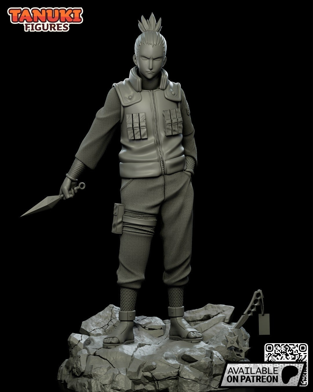 Shikamaru Nara (Naruto) 3D Printed Garage Kit Figure