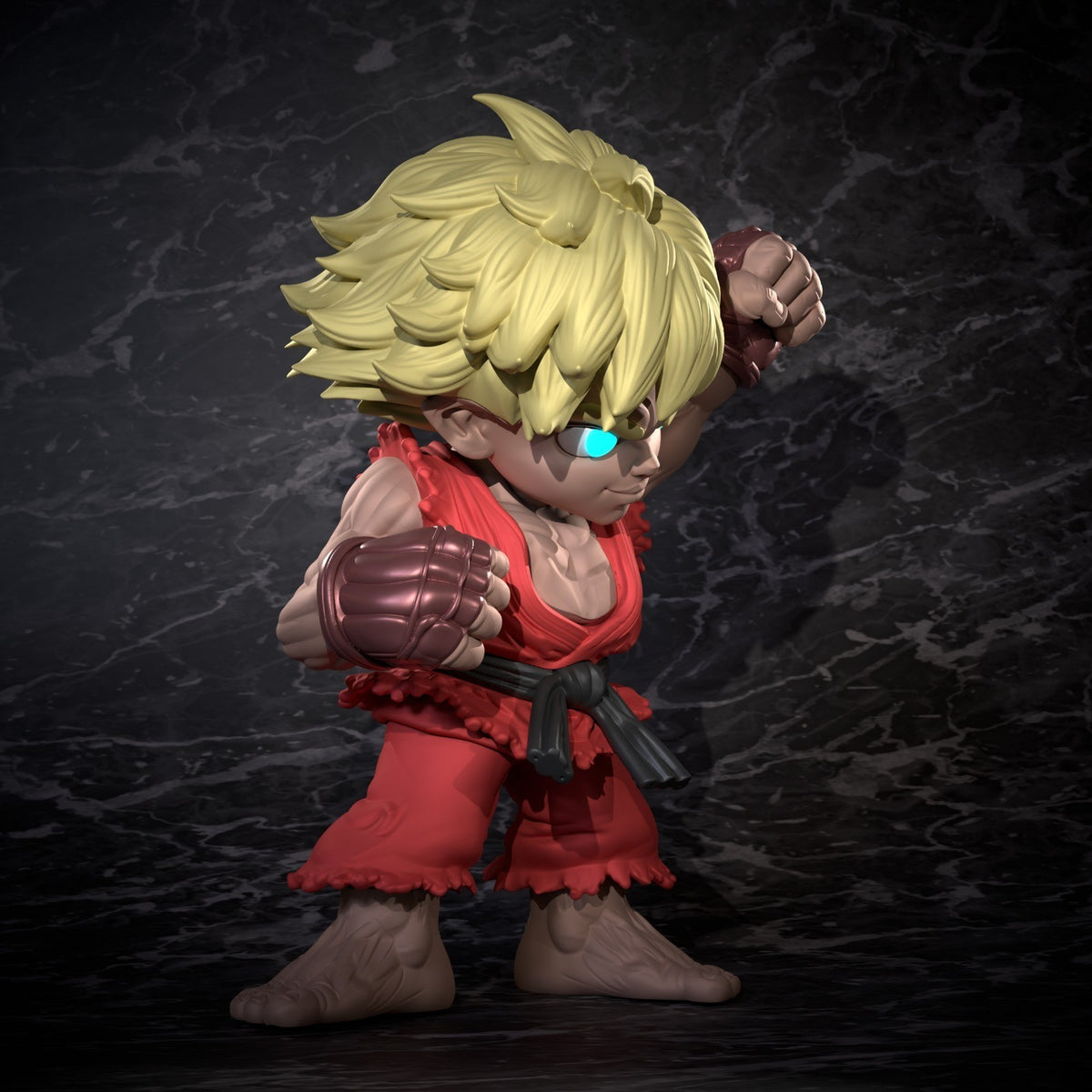 Ken Street Fighter Fan Art Figure Full Colour 3D Printed Statue