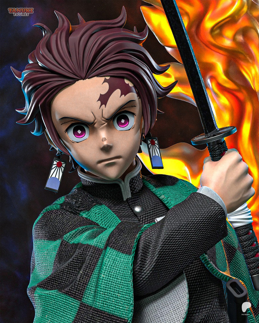 Tanjiro (Demon Slayer) 3D Printed Garage Kit Figure