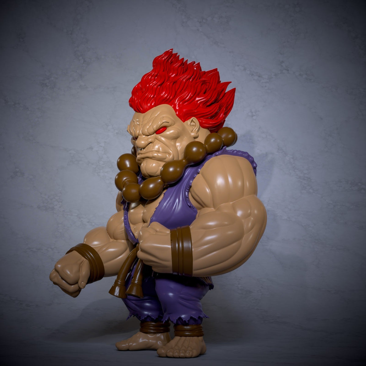 Akuma XL Street Fighter Fan Art Figure Full Colour 3D Printed Statue