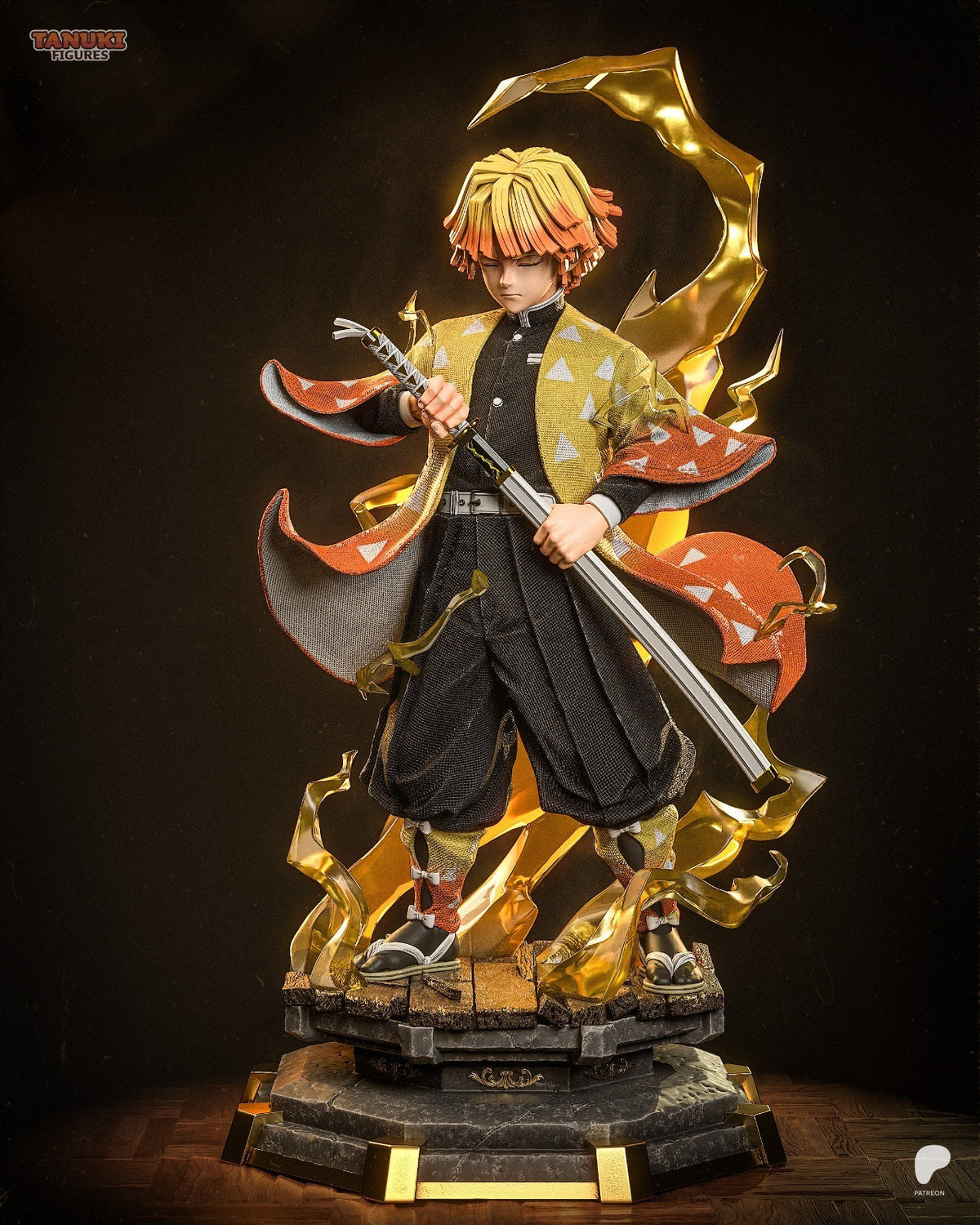 Zenitsu (Demon Slayer) 3D Printed Garage Kit Figure