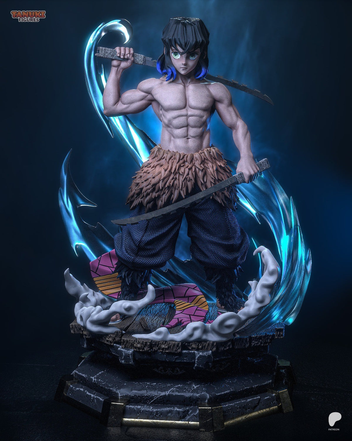 Inosuke (Demon Slayer) 3D Printed Garage Kit Figure