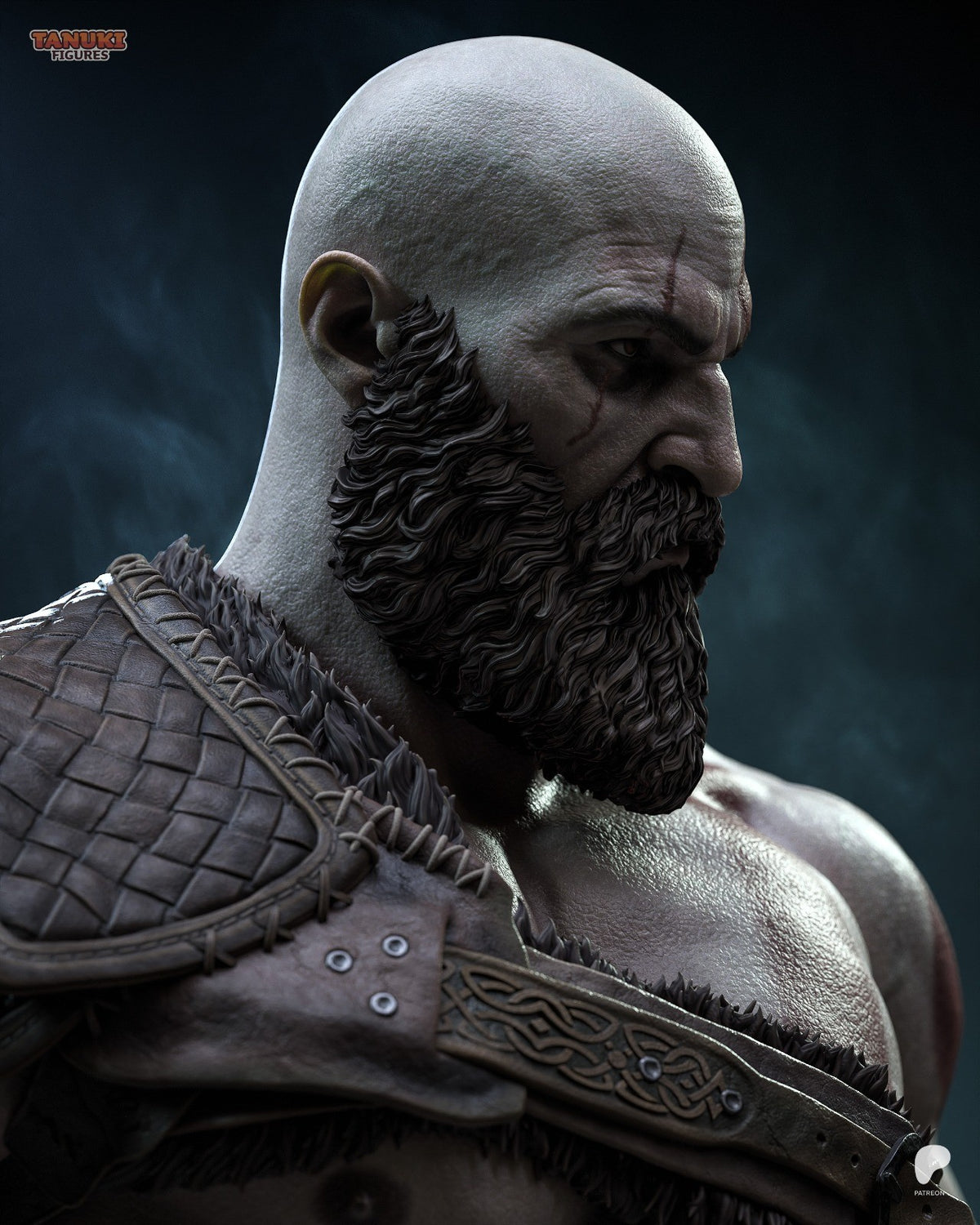 Kratos (God of War) 3D Printed Garage Kit Figure