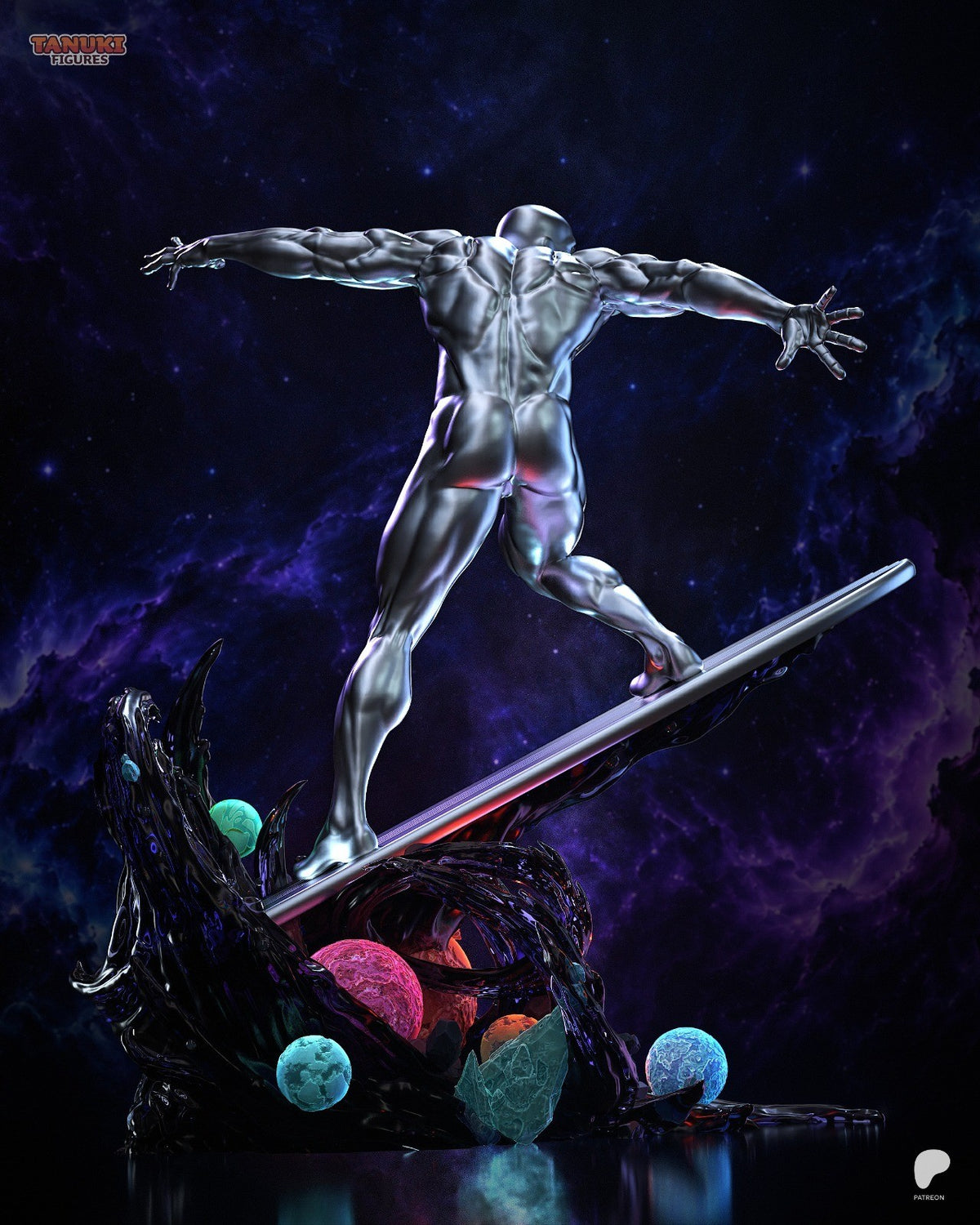 Silver Surfer (Marvel) 3D Printed Garage Kit Figure
