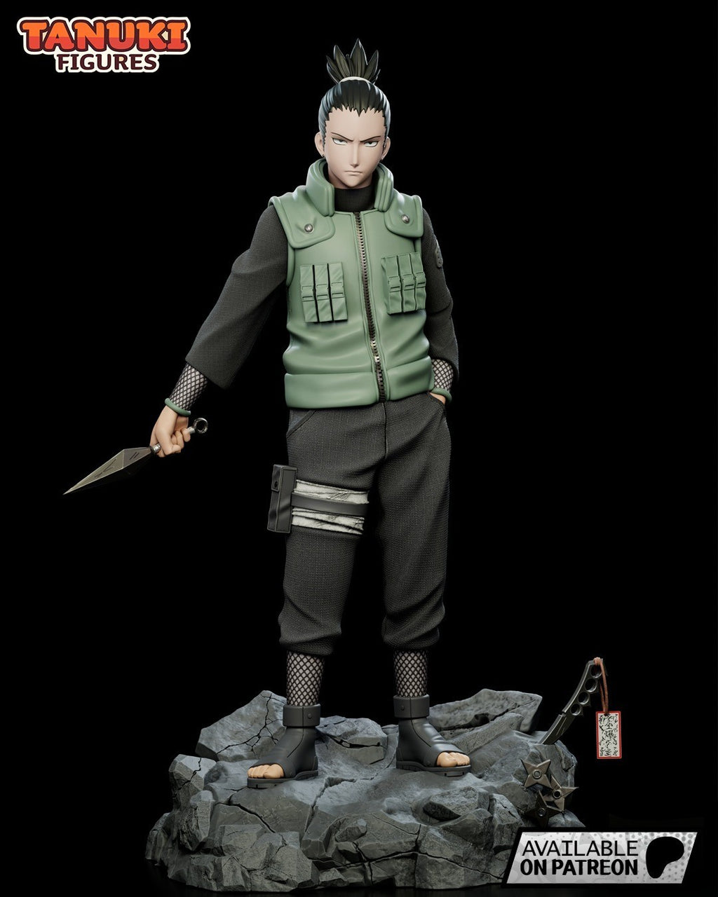 Shikamaru Nara (Naruto) 3D Printed Garage Kit Figure