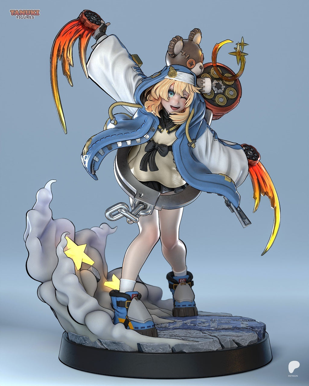 Bridget (Guilty Gear) 3D Printed Garage Kit Figure