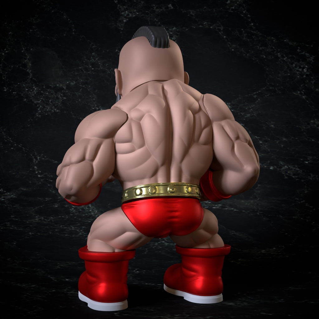 Zangief Street Fighter Fan Art Figure Full Colour 3D Printed Statue