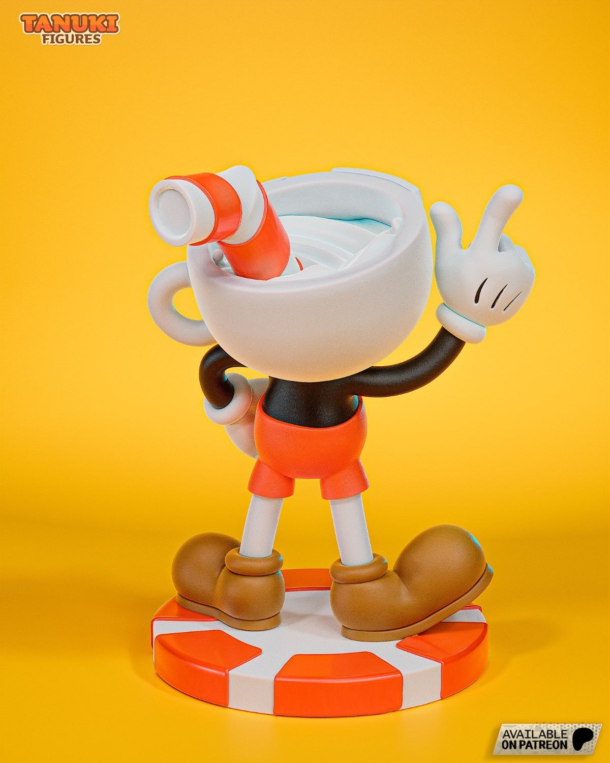 Cuphead Toon (Cuphead) 3D Printed Garage Kit Figure