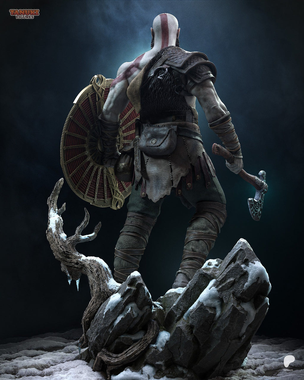 Kratos (God of War) 3D Printed Garage Kit Figure