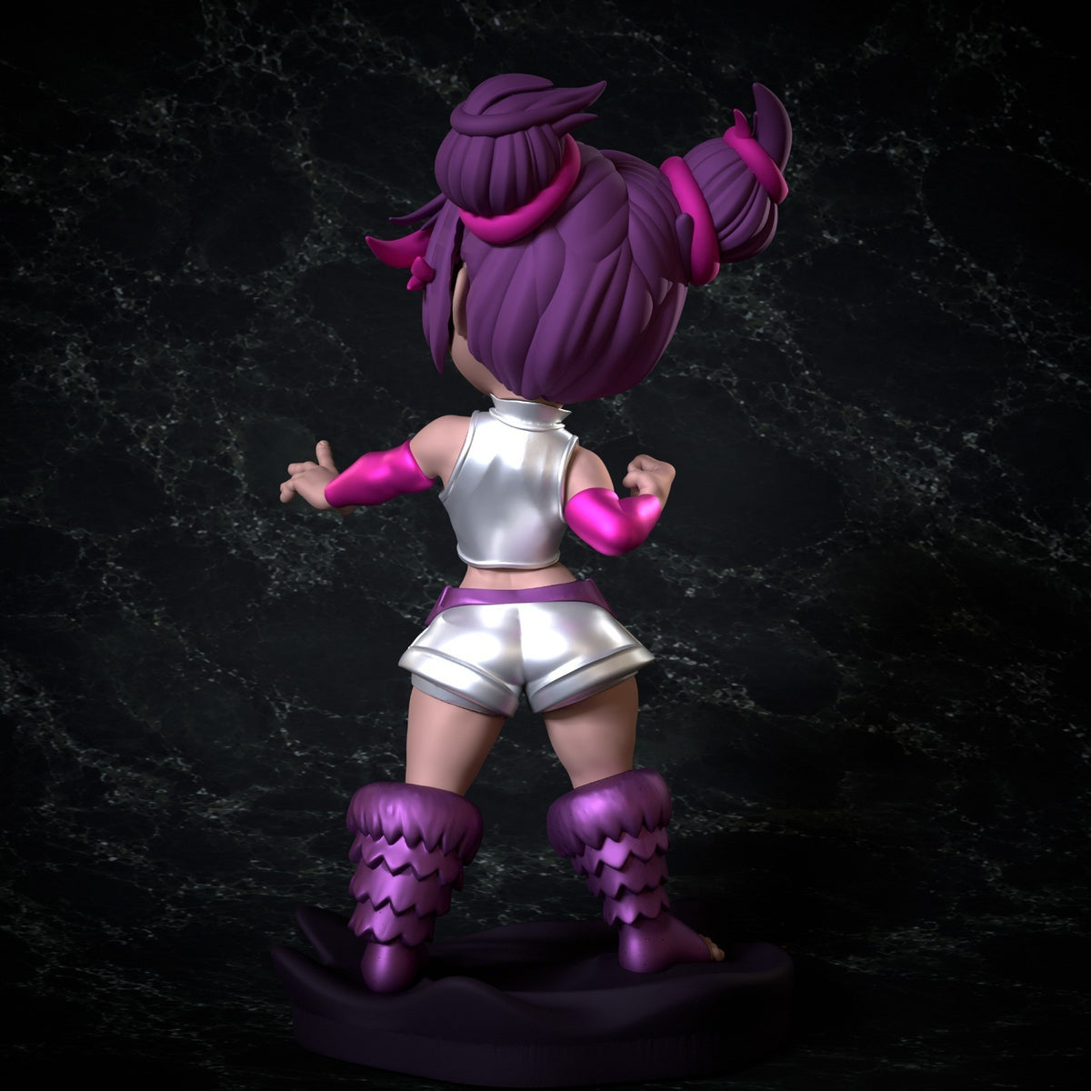 Juri Han Street Fighter Fan Art Figure Full Colour 3D Printed Statue