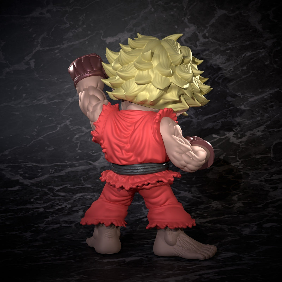 Ken Street Fighter Fan Art Figure Full Colour 3D Printed Statue